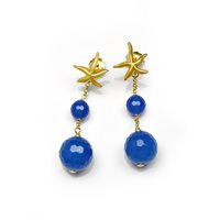 Pendientes Misis Mujer in Plata OR08364.BLU